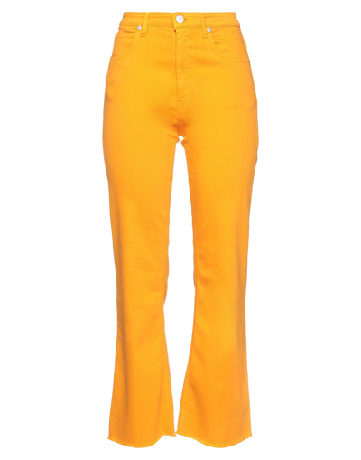 Shop Pt Torino Woman Jeans Orange Size 26 Cotton, Elastane
