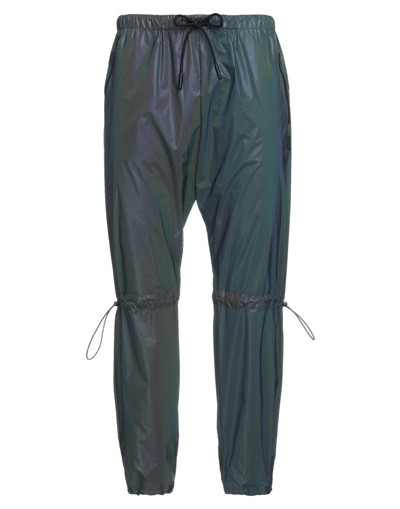 Shop Marcelo Burlon County Of Milan Marcelo Burlon Man Pants Grey Size M Polyester, Polyurethane