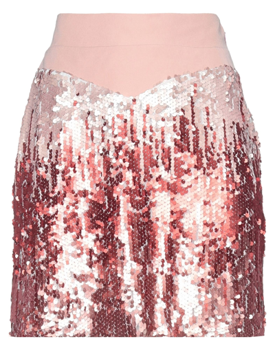 Shop Jijil Woman Mini Skirt Pink Size 8 Polyester, Viscose, Elastane