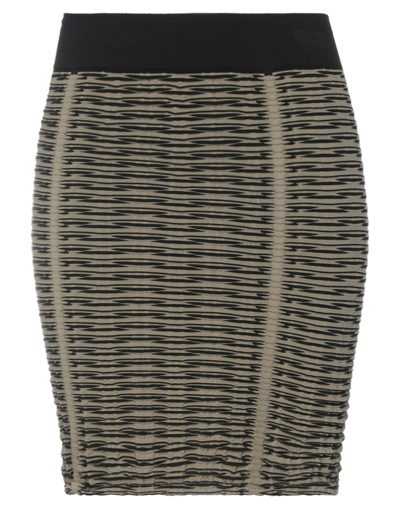 Shop Wolford Woman Mini Skirt Military Green Size Xs Polyamide, Elastane