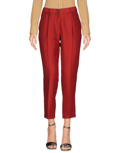Shop Mauro Grifoni Pants In Maroon