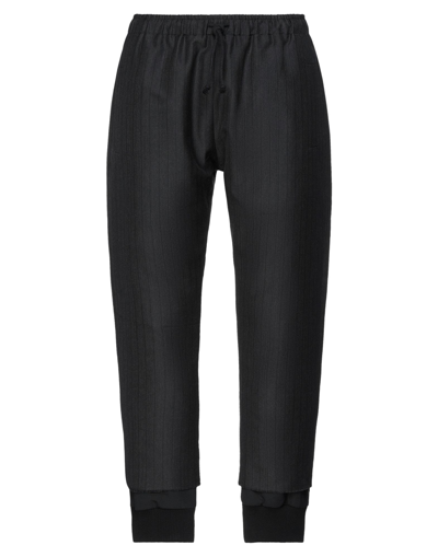 Shop 424 Fourtwofour Man Pants Black Size L Wool, Polyester