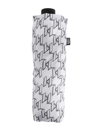 Shop Karl Lagerfeld Woman Umbrella Transparent Size - Steel, Thermoplastic Polyurethane