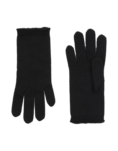 Shop Armani Collezioni Gloves In Black