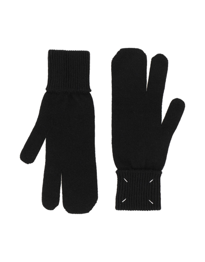 Shop Maison Margiela Gloves In Black