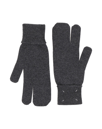 Shop Maison Margiela Gloves In Lead