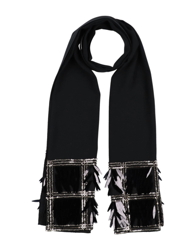 Shop Clips Woman Scarf Black Size - Acetate, Viscose, Polyester