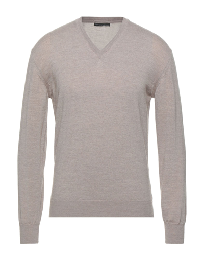 Shop Alessandro Dell'acqua Man Sweater Beige Size 3xl Merino Wool