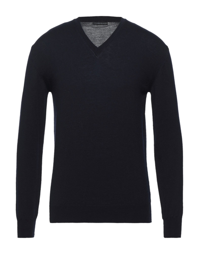 Shop Alessandro Dell'acqua Man Sweater Blue Size L Merino Wool