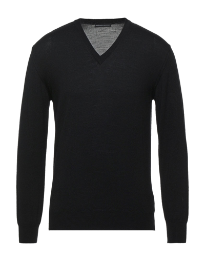 Shop Alessandro Dell'acqua Man Sweater Black Size Xxl Merino Wool