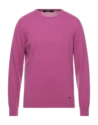 Shop Liu •jo Man Sweaters In Mauve