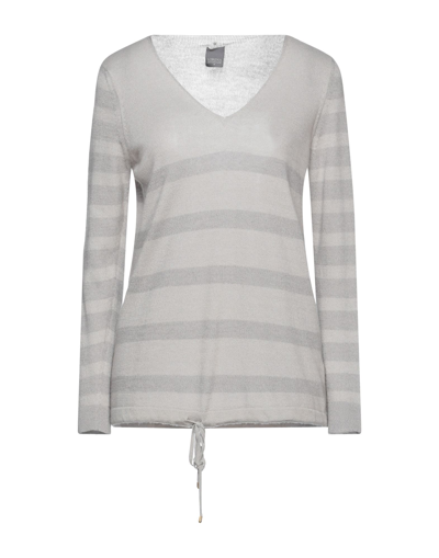 Shop Lorena Antoniazzi Woman Sweater Light Grey Size 6 Cashmere, Cotton, Polyester