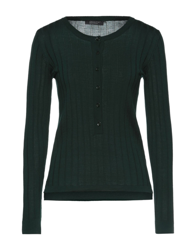 Shop Aragona Woman Sweater Dark Green Size 2 Merino Wool