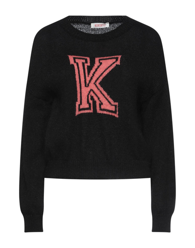 Shop Kontatto Woman Sweater Black Size Onesize Acrylic, Mohair Wool, Polyamide
