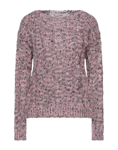 Shop Croche Crochè Woman Sweater Pink Size M Acrylic, Polyester, Polyamide, Mohair Wool, Wool