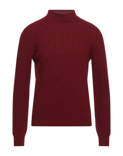 Shop Block23 Man Turtleneck Brick Red Size 42 Wool, Polyamide