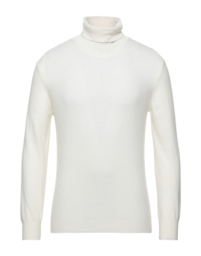 Shop Alessandro Dell'acqua Man Turtleneck White Size Xxl Wool, Nylon, Viscose, Cashmere