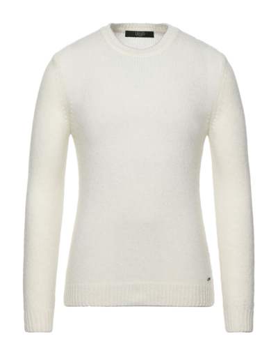 Shop Liu •jo Man Sweaters In White