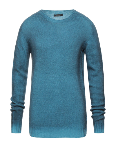 Shop Aragona Sweaters In Slate Blue