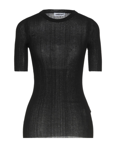 Shop Ambush Woman Sweater Black Size L Cotton, Acetate, Polyamide, Polyurethane