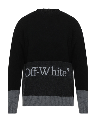 Shop Off-white Man Sweater Black Size L Virgin Wool