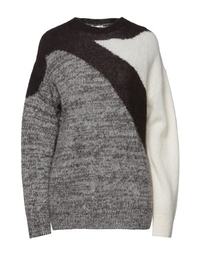 Shop Dries Van Noten Woman Sweater Dark Brown Size M Alpaca Wool, Polyamide, Merino Wool