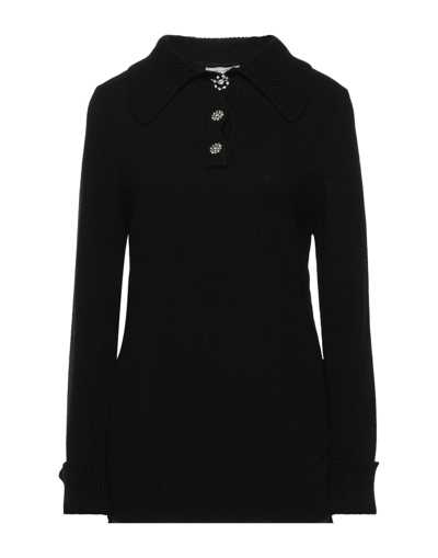 Shop Semicouture Woman Sweater Black Size S Polyamide, Wool, Viscose, Cashmere, Virgin Wool