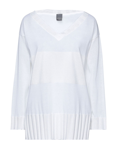 Shop Lorena Antoniazzi Woman Sweater White Size 6 Viscose, Polyester, Cotton