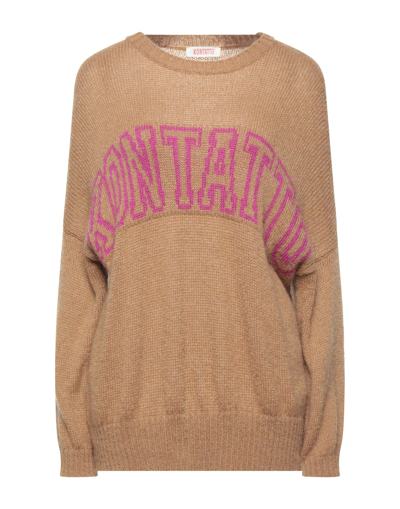 Kontatto Sweaters In Beige