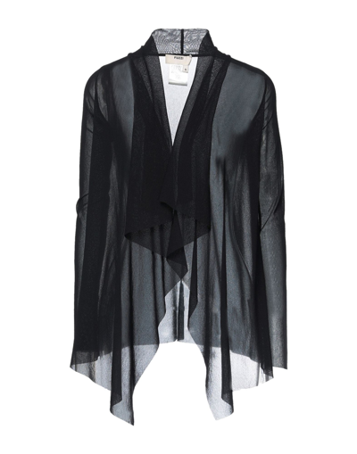 Shop Fuzzi Woman Cardigan Black Size Xs Polyamide