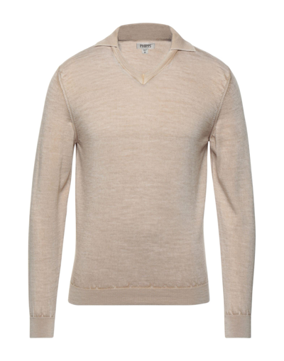 Shop Phipps Man Sweater Beige Size Xl Merino Wool