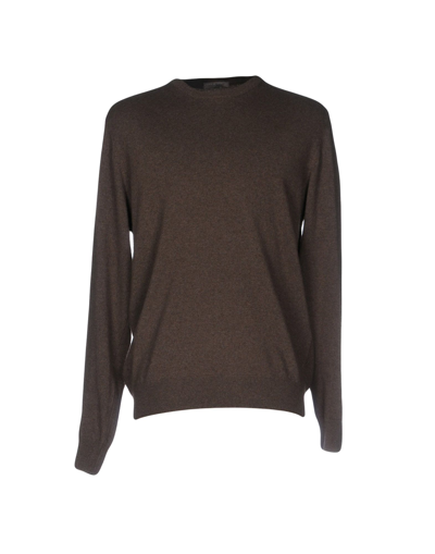 Shop Filippo De Laurentiis Sweaters In Dark Brown