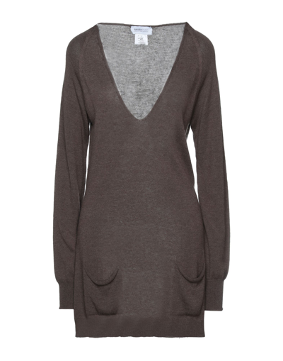 Shop Pianurastudio Woman Sweater Brown Size L Viscose, Wool, Polyamide, Cashmere