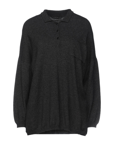 Shop Alessandro Dell'acqua Woman Sweater Lead Size M Polyamide, Wool, Viscose, Cashmere In Grey