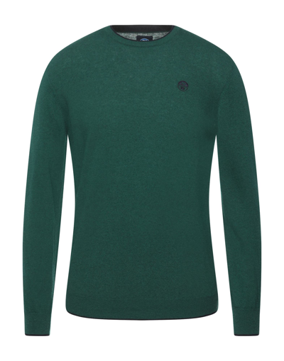 Shop North Sails Man Sweater Green Size Xl Polyamide, Viscose, Wool, Cashmere