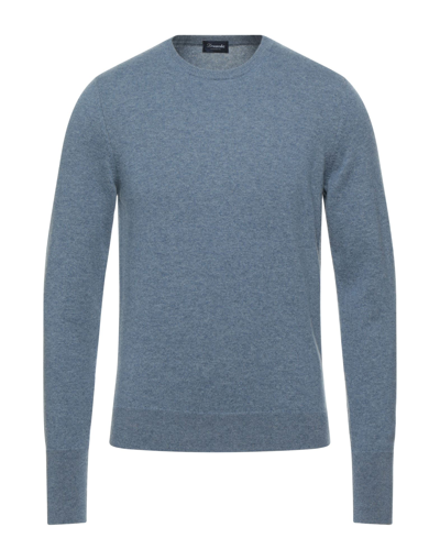 Drumohr Sweaters In Slate Blue