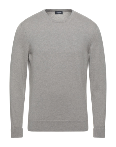 Shop Drumohr Man Sweater Grey Size 40 Cashmere