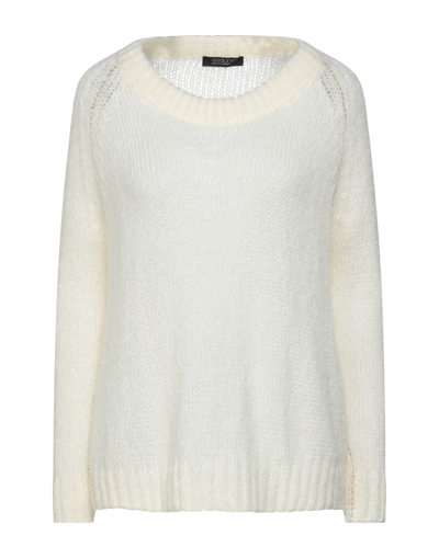 Shop Aragona Woman Sweater Ivory Size 8 Acrylic, Polyamide, Mohair Wool In White