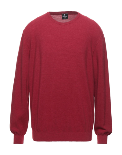 Shop Andrea Fenzi Sweaters In Brick Red