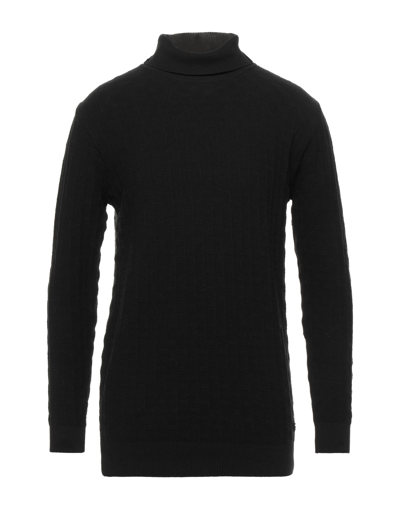 Shop Les Copains Man Turtleneck Black Size Xl Cotton, Acrylic, Wool