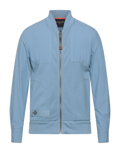 Shop Mr & Mrs Italy Jackets In Pastel Blue