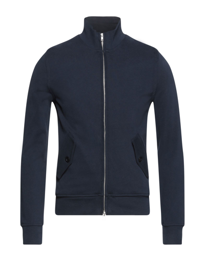 Shop Alpha Studio Jackets In Dark Blue