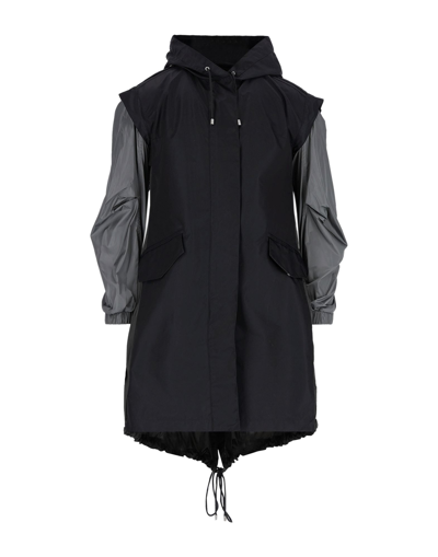 Shop Mr & Mrs Italy Man Overcoat & Trench Coat Black Size S Polyamide