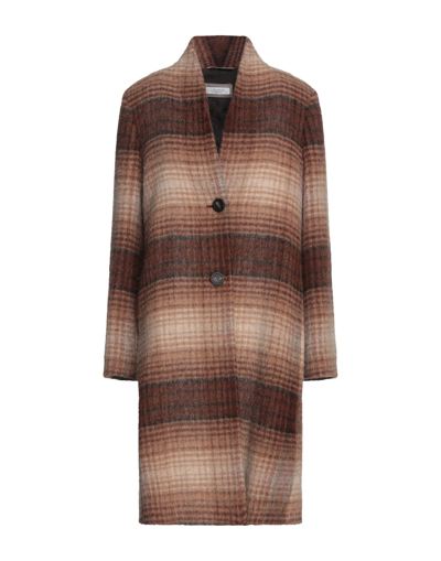Peserico Coats In Camel