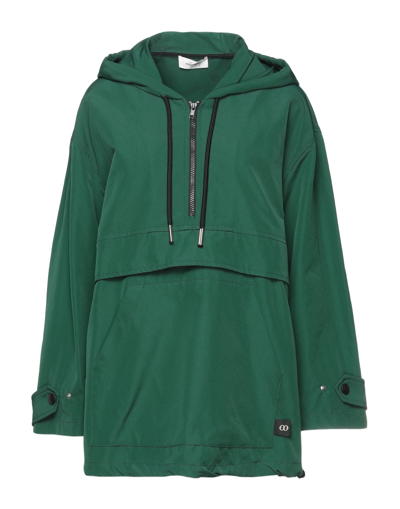 Shop Ottod'ame Woman Jacket Green Size 6 Polyester