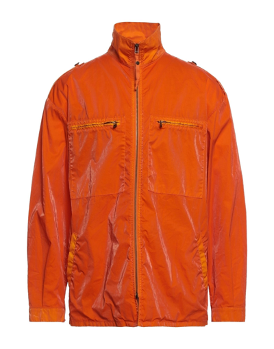 Shop Mr & Mrs Italy Man Jacket Orange Size M Polyurethane, Cotton
