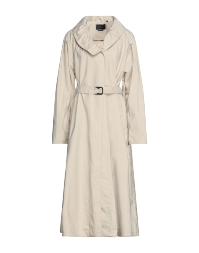 Shop Isabel Marant Woman Overcoat & Trench Coat Beige Size 4 Nylon In Neutral