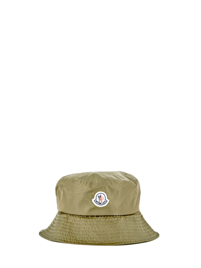 Shop Moncler Military Bucket Hat In Militare