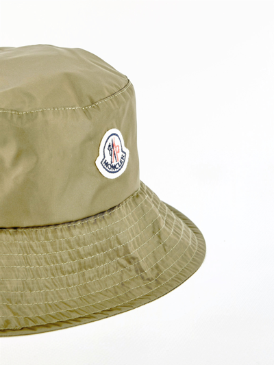 Shop Moncler Military Bucket Hat In Militare