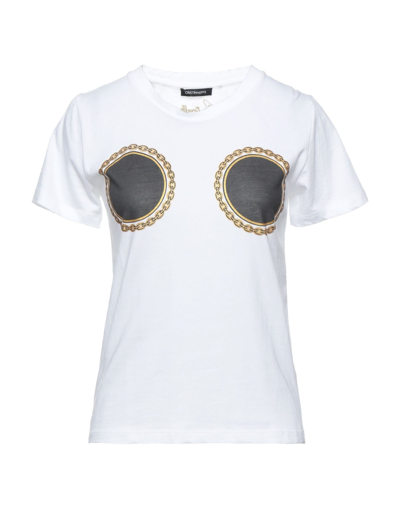 Shop Cristinaeffe Woman T-shirt White Size 8 Cotton